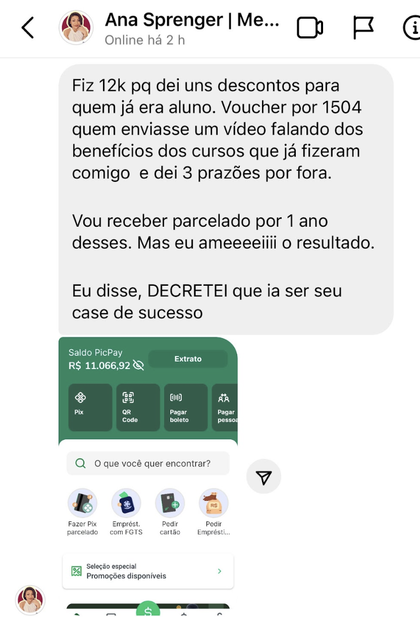 Depoimento sobre o trabalho de Bruna Grace