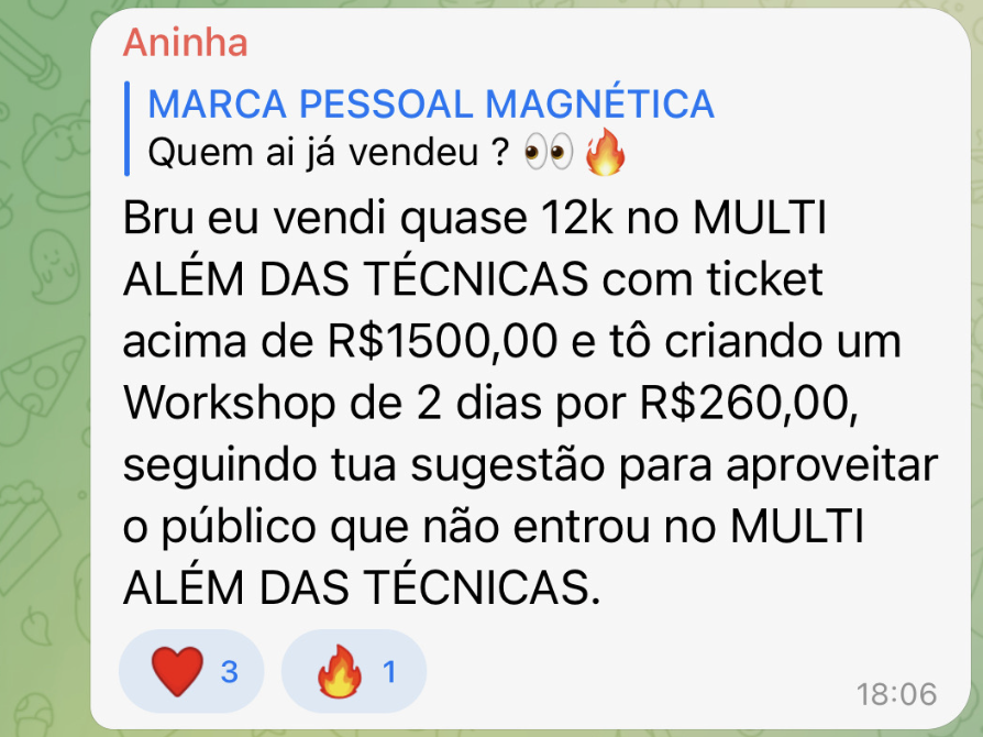 Depoimento sobre o trabalho de Bruna Grace