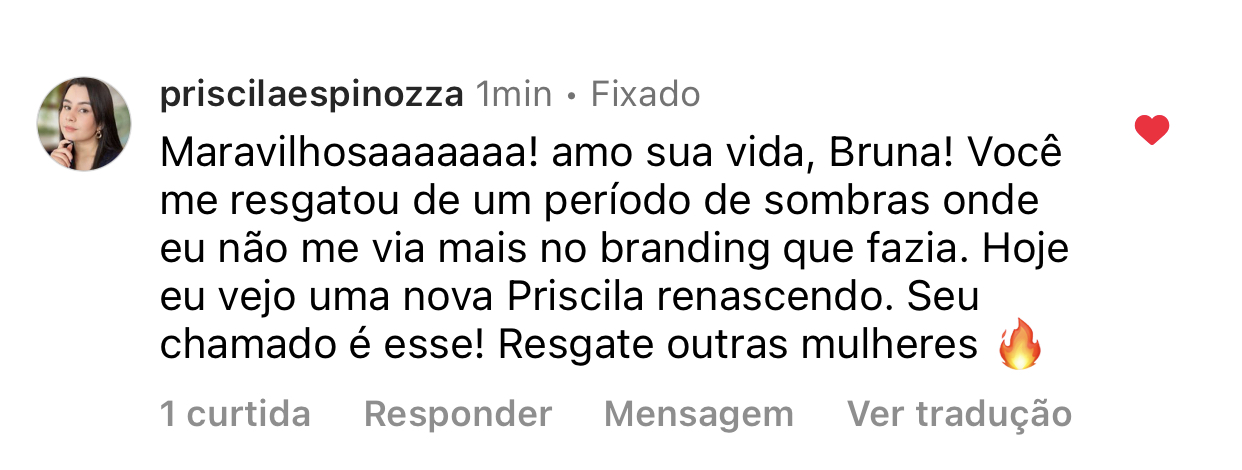 Priscila Espinozza sobre renascer na propria marca
